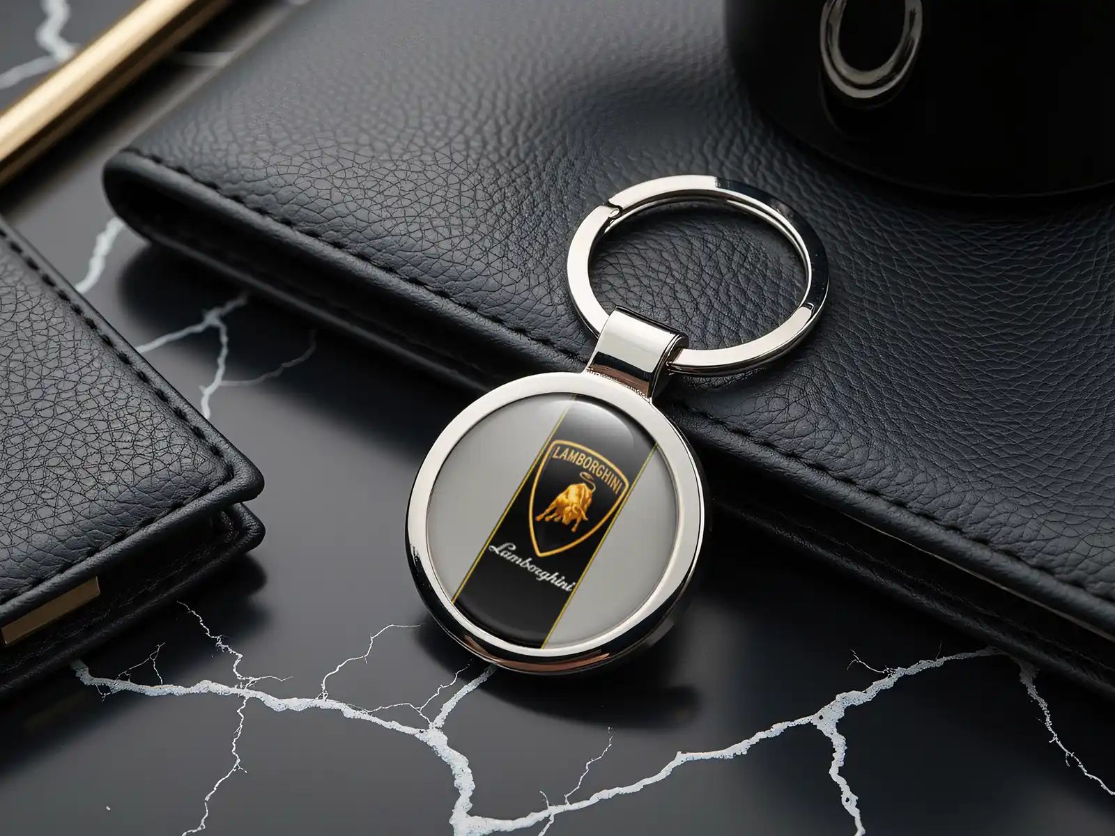 Lamborghini Portachiavi Logo Lega Premium Personalizzata